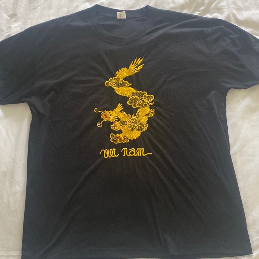 VINTAGE Vietnam Embroidered Tee Shirt - 1990s